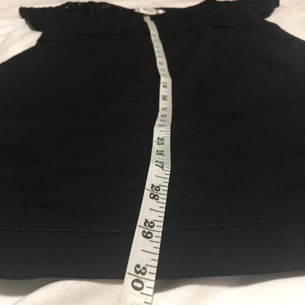 Studio M by Max Studio dress Womens Medium black mini lace top Leon Max Edition - Picture 6 of 7